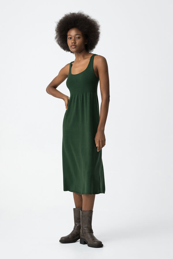 Tiffosi Vestido comprido de malha verde