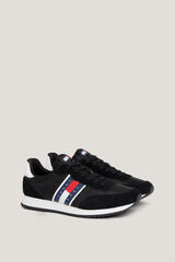 Tommy Jeans Runner Tommy Jeans de hombre con bandera negro