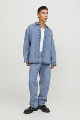 Jack & Jones Camiseta denim larga azul