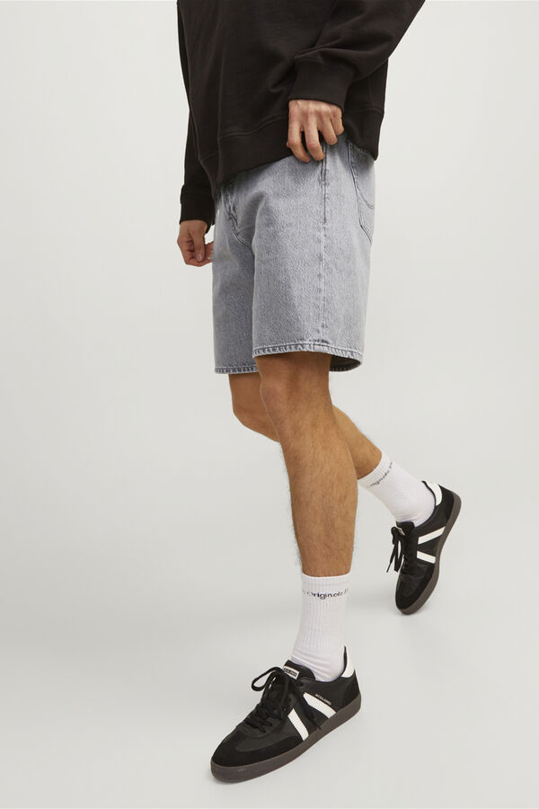 Jack & Jones Pantal&oacute;n corto Baggy Fit gris