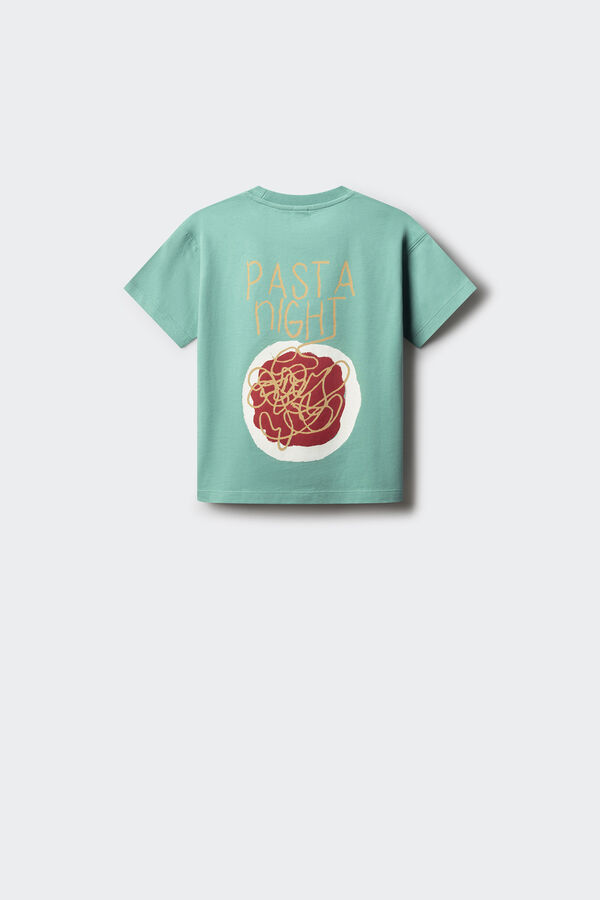 Springfield Kids Camiseta pasta ni&ntilde;o estampado