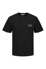 Jack & Jones Camiseta estampada com caimento relaxado preto