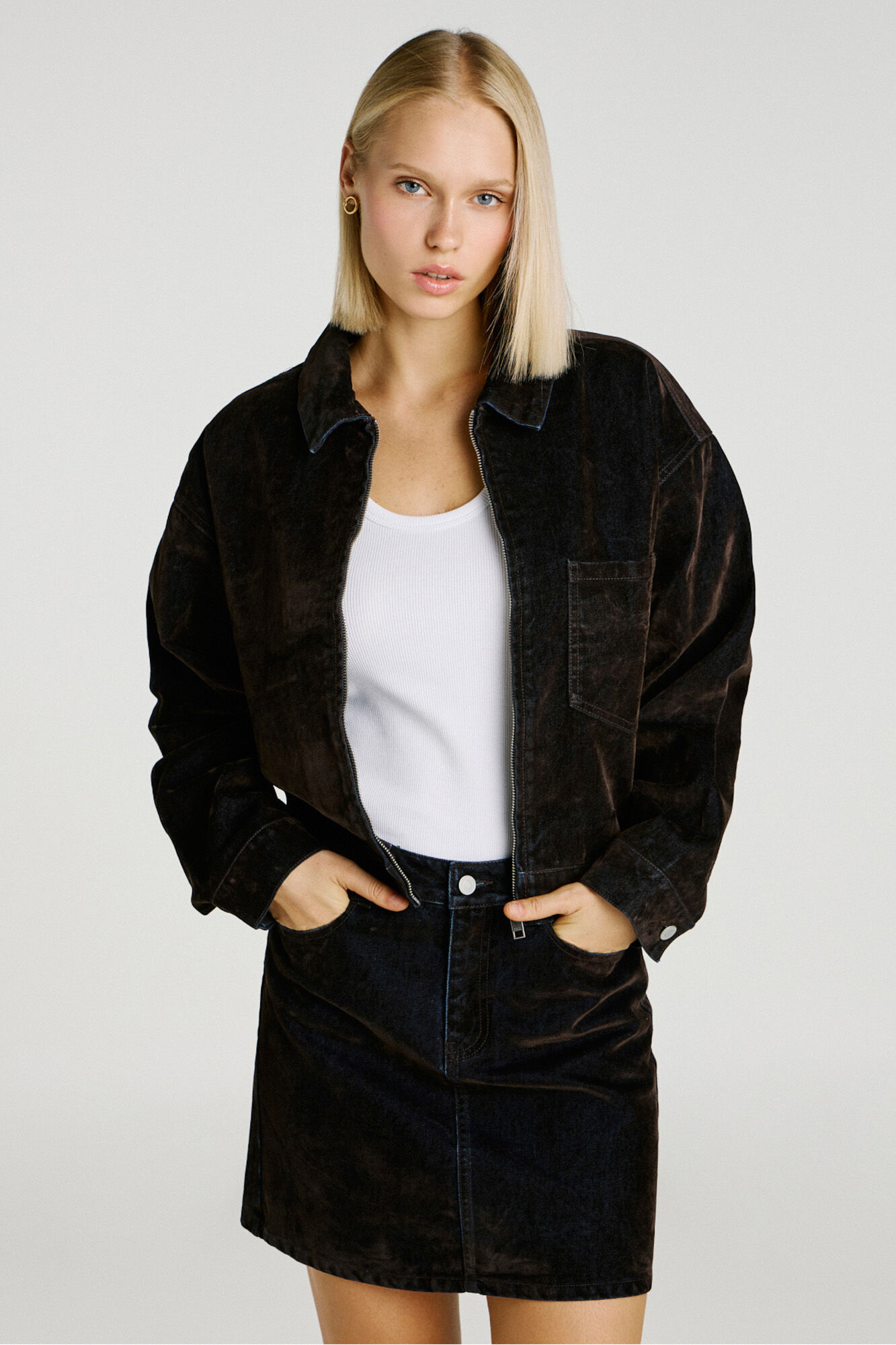 Jack & Jones Blus&atilde;o denim de corte regular