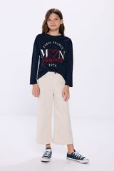 Springfield Kids Camiseta Mon Amour ni&ntilde;a azul