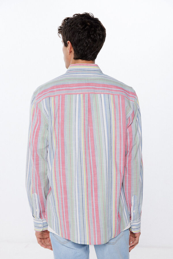 Springfield Camisa polera ligera rayas estampado