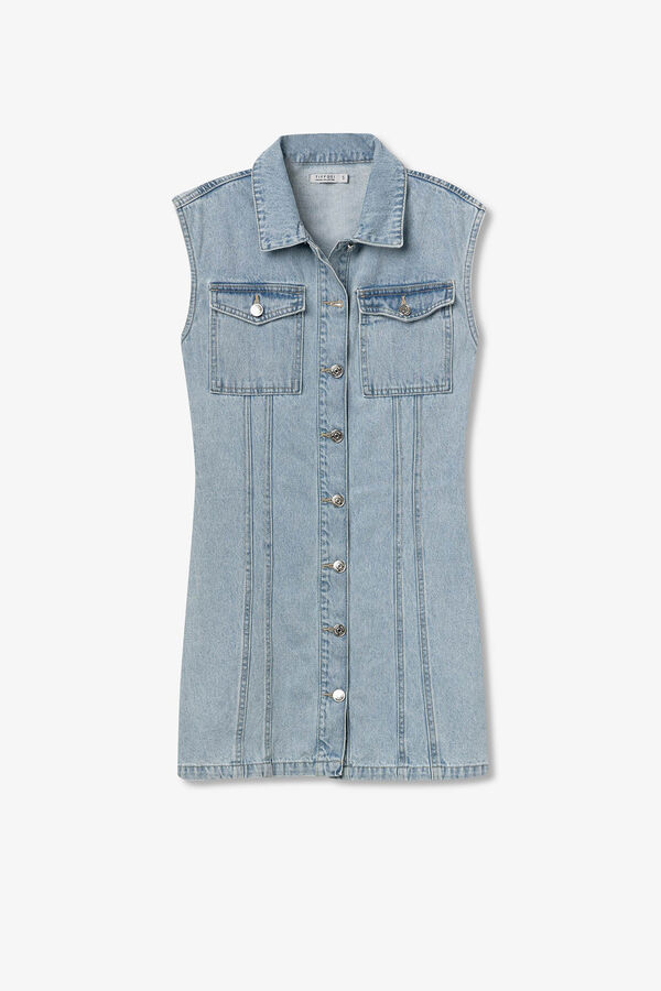 Tiffosi Vestido Denim azul