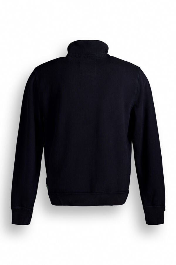 Superdry Abrigo Cuello Panadero azul