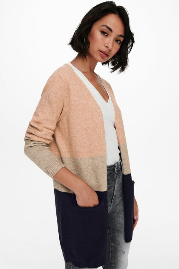 Only Casaco de malha rosa