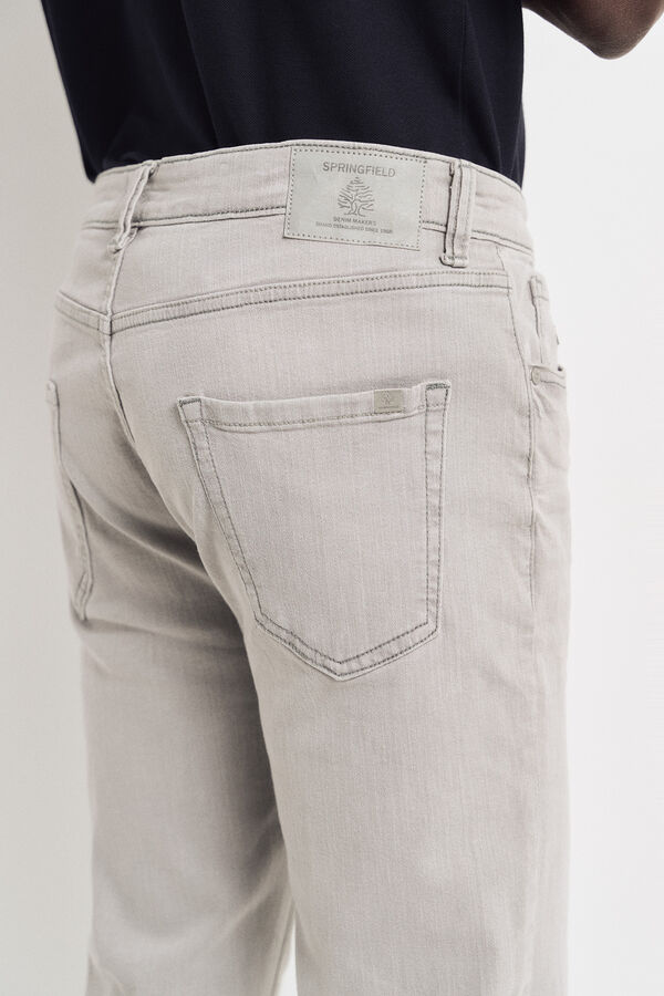 Springfield Jeans gris slim fit gris