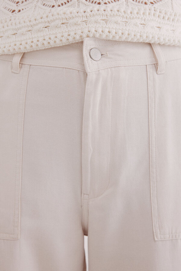 Springfield Pantal&oacute;n cargo ligero beige