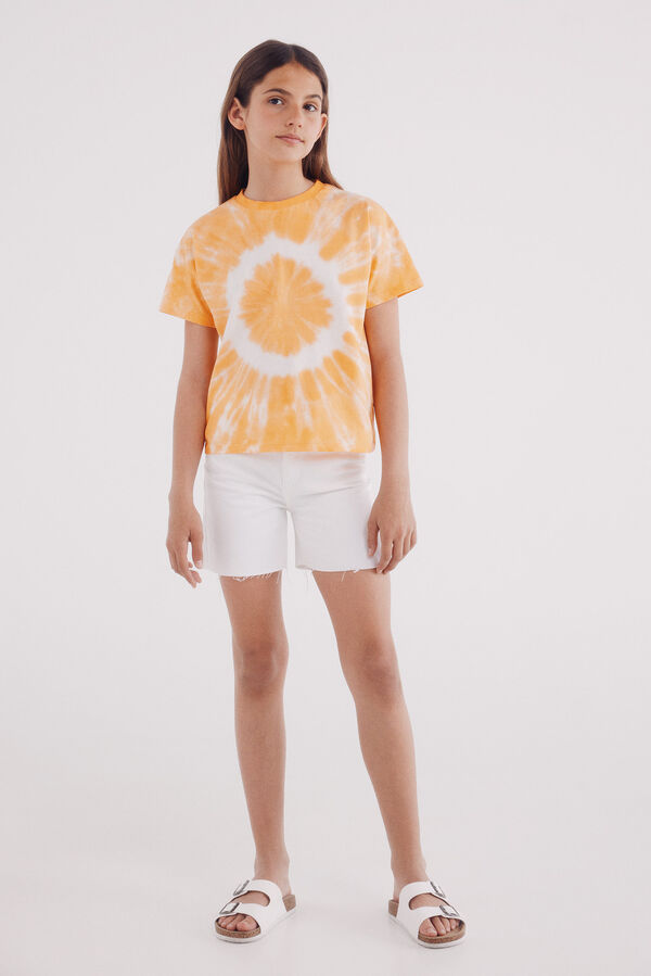 Springfield Kids Camiseta coraz&oacute;n ni&ntilde;a naranja