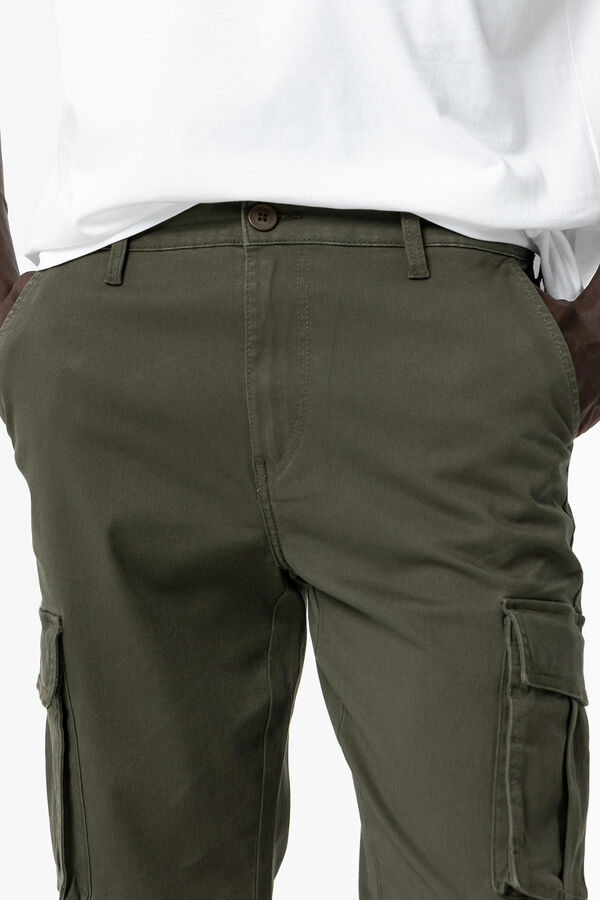Tiffosi Pantal&oacute;n Cargo Comfort Fit verde