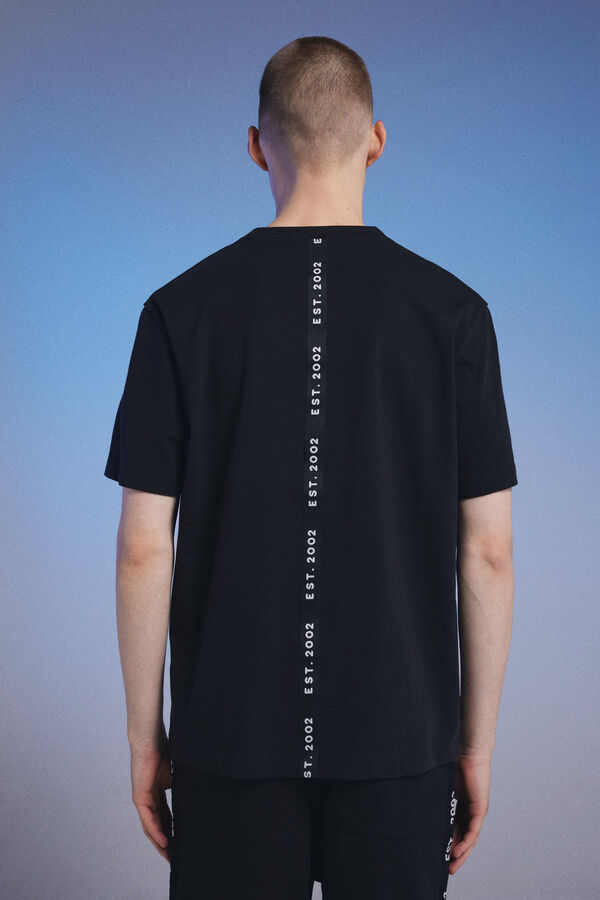 Springfield Camiseta cinta jacquard Pedri x Springfield negro