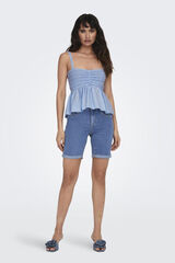 Only Short vaquero slim azul