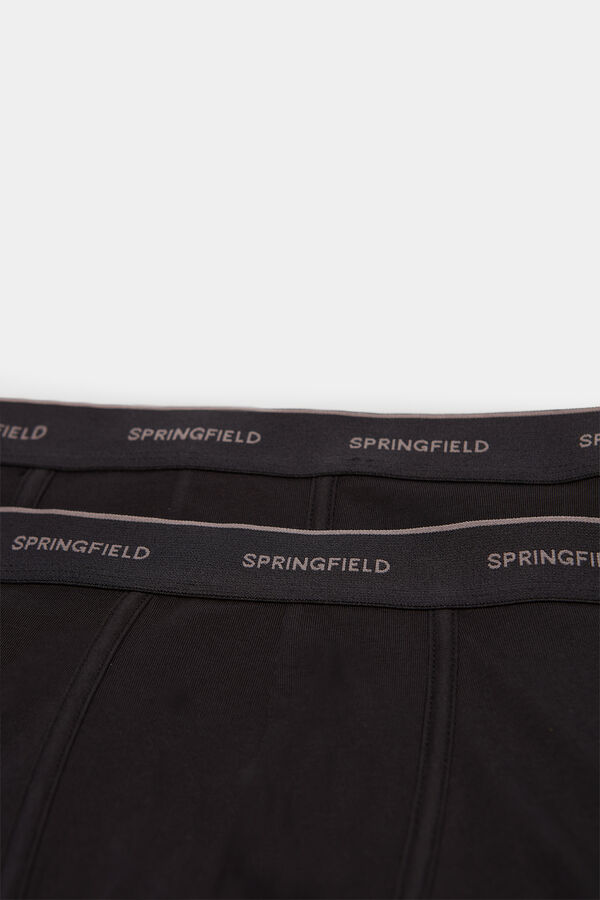Springfield Pack 2 boxers básicos algodón negro