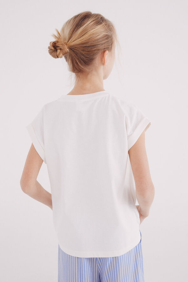 Springfield Kids Camiseta Amalfi niña blanco