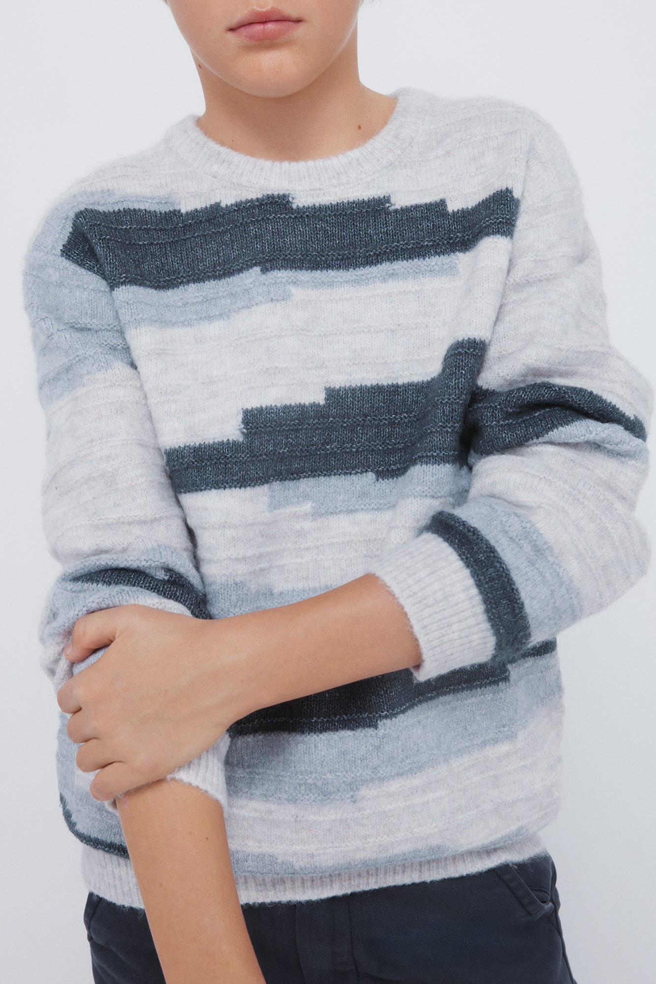 Springfield Kids Camisola com figuras geom&eacute;tricas para meninos