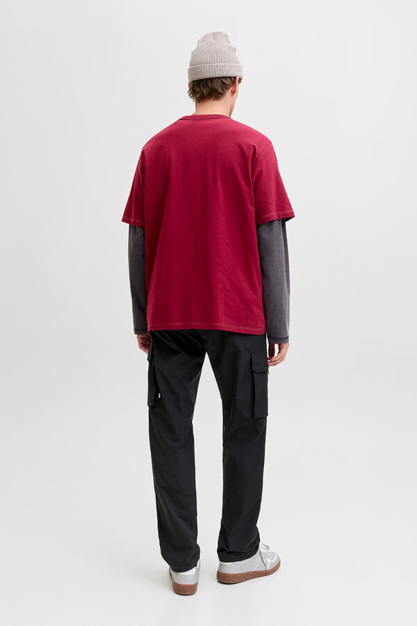 Jack & Jones Pantal&oacute;n cargo relaxed fit negro