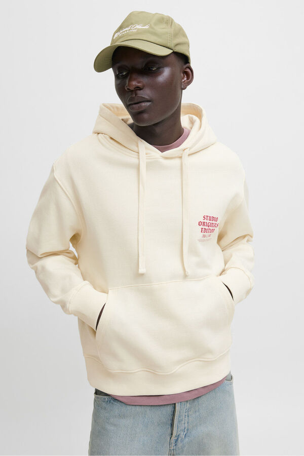 Jack & Jones Sweatshirt capuz do est&uacute;dio branco