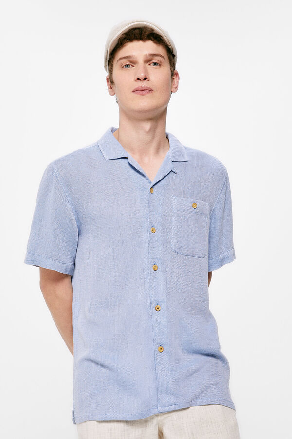 Springfield Camisa leve  azul