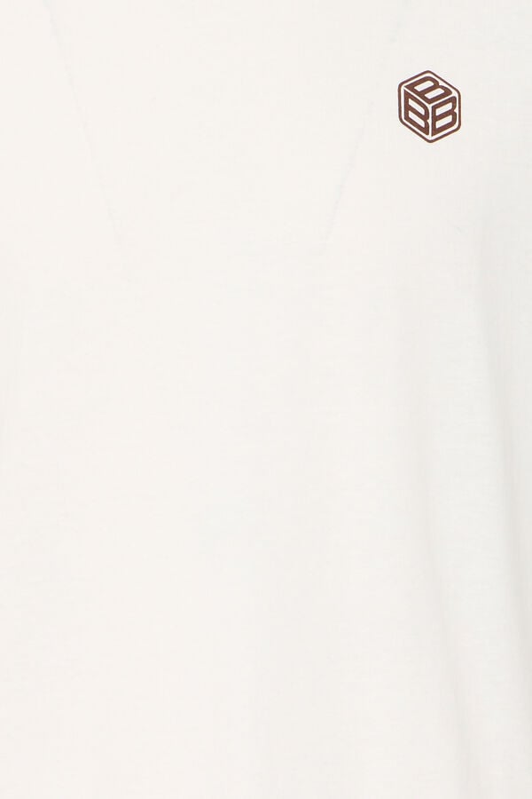 Blend Camiseta cuello redondo blanco