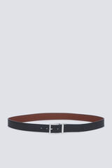 Springfield Cintur&oacute;n efecto piel reversible negro