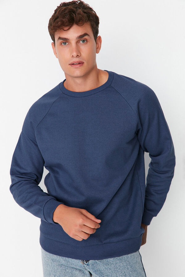 Trendyol Sweatshirt normal sem capuz  azul
