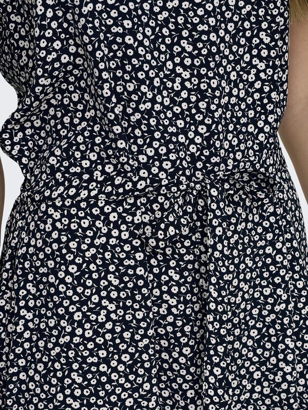 JDY Vestido comprido decote em V preto