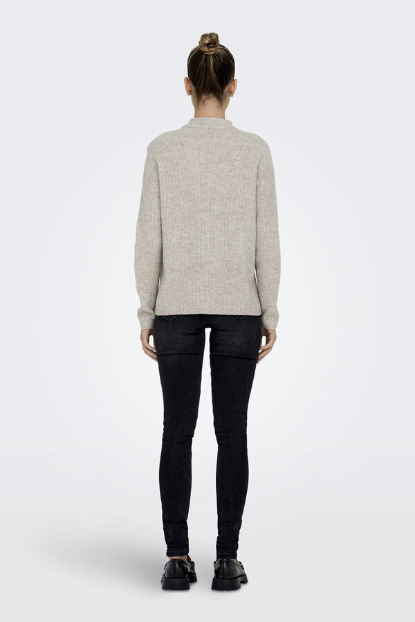 Only Jersey de punto liso gris