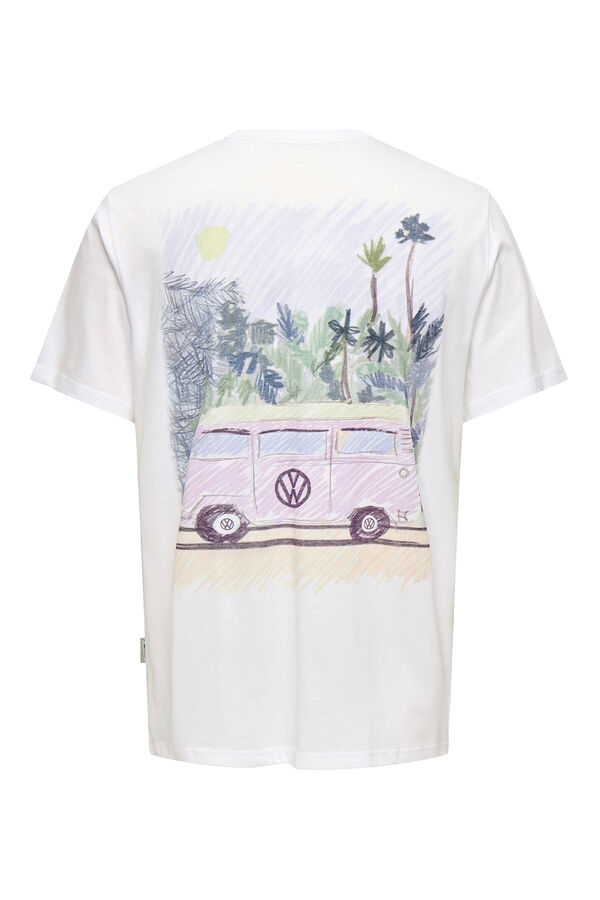Only & Sons Camiseta manga corta Volkswagen blanco