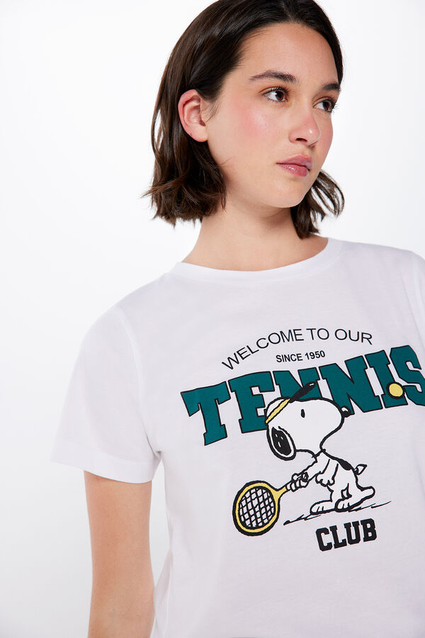 Springfield Camiseta "Tennis Snoopy" blanco
