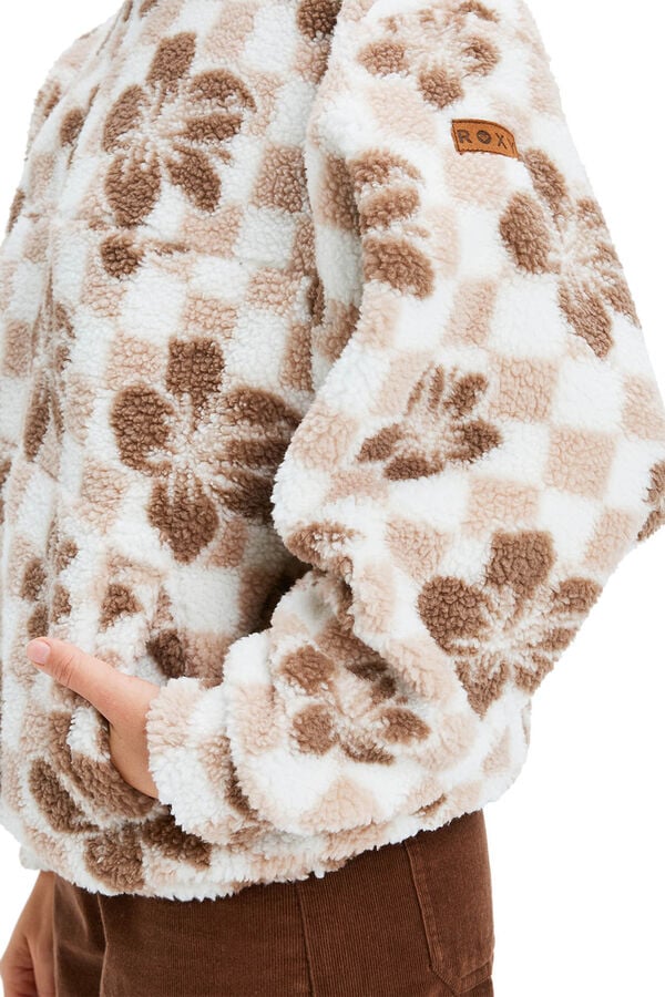 Roxy Jive Talking Bonded - Polar con media cremallera para Mujer estampado