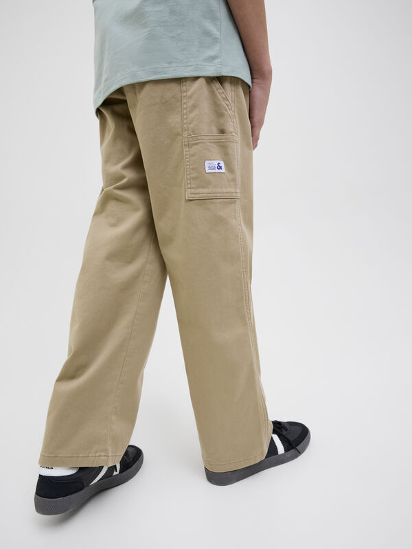 Jack & Jones Junior Pantal&oacute;n regular fit tostado