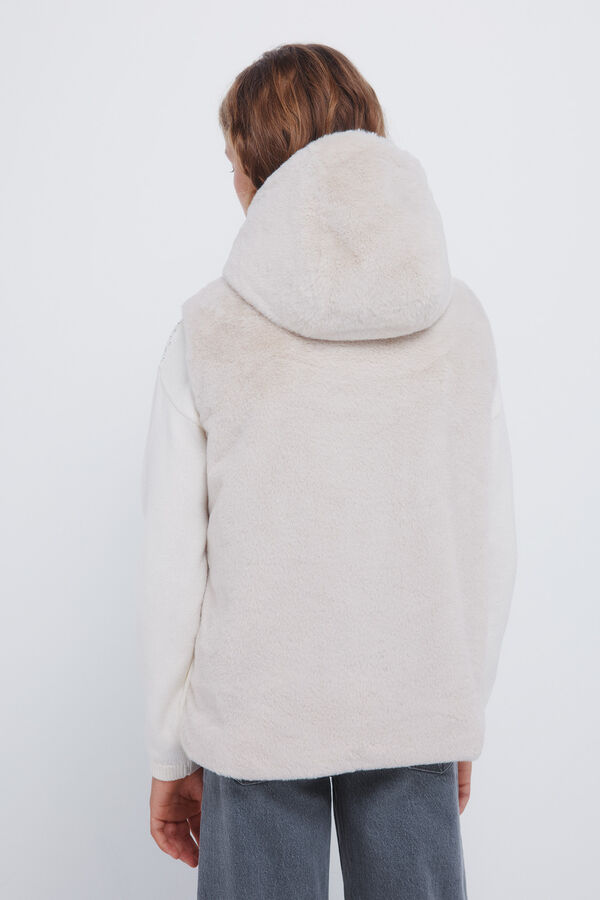 Springfield Kids Chaleco pelo ni&ntilde;a beige