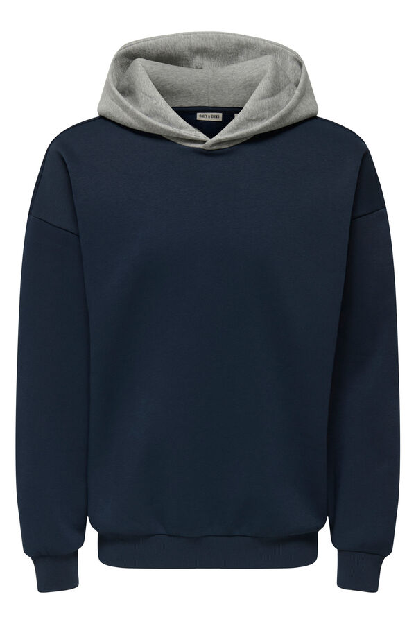 Only & Sons Sudadera con capucha azul