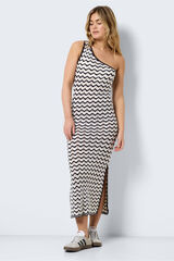 Noisy May Vestido crochet&nbsp;assim&eacute;trico preto