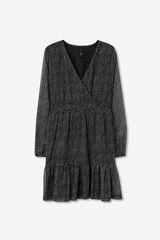 Tiffosi Vestido envolvente de bolinhas preto