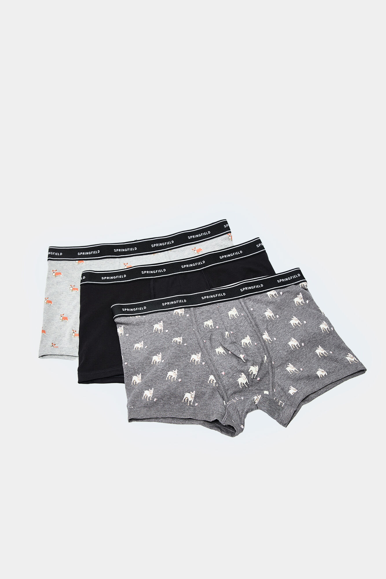 Springfield Pack 3 boxers c&atilde;es