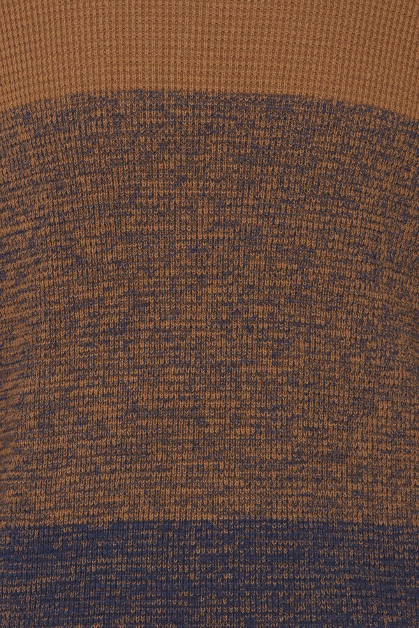 Blend Camisola de malha gola redonda  azul