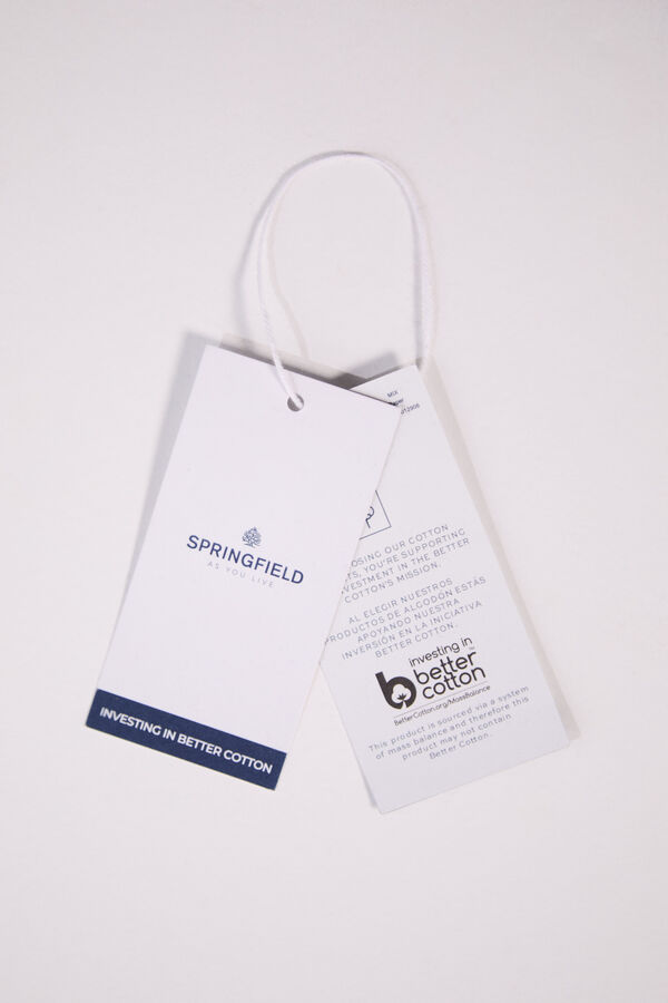 Springfield Suéter riscas estruturado azul