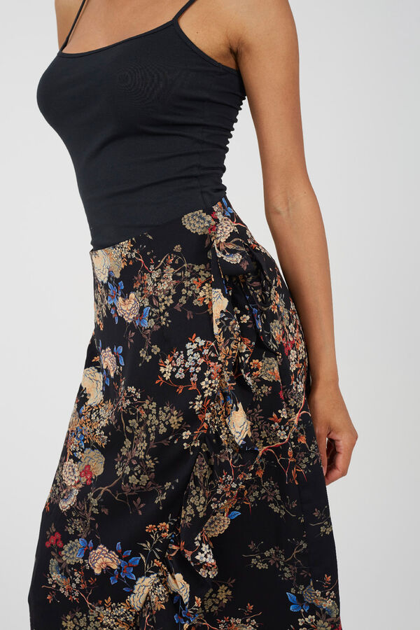 Brave Soul Saia com estampado floral branco