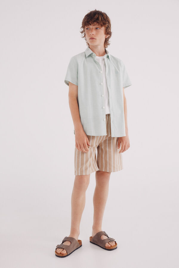 Springfield Kids Camisa textura ni&ntilde;o verde