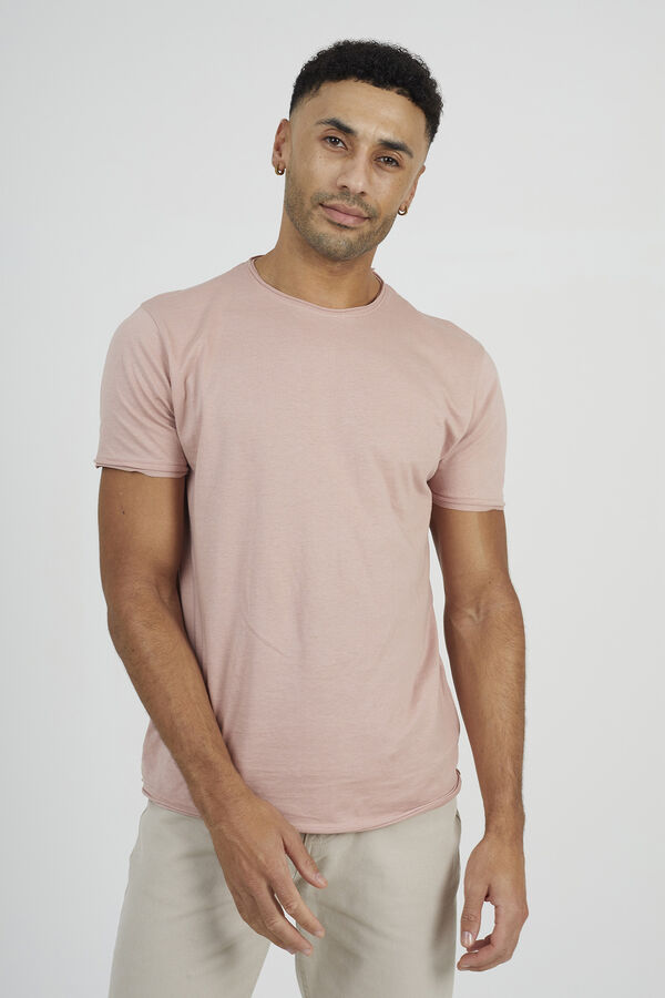 Brave Soul T-shirt b&aacute;sica de manga curta rosa