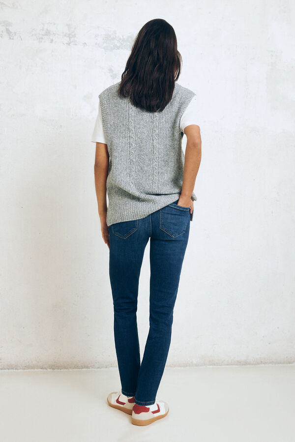 Springfield Jeans slim cropped azul