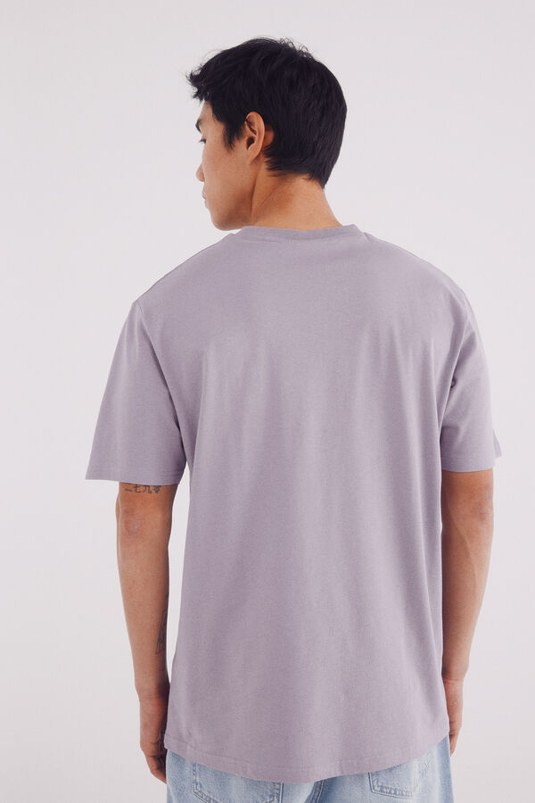 Springfield Camiseta básica com gola redonda rosa