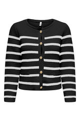 Only Casaco de malha com botões preto