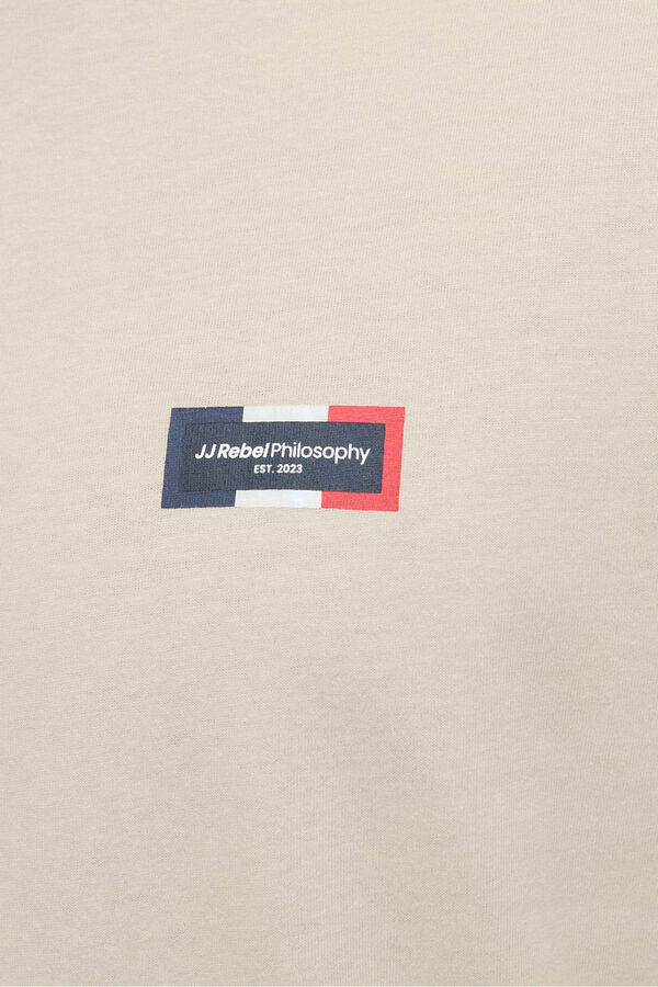 JJ REBEL Camiseta b&aacute;sica logo gris