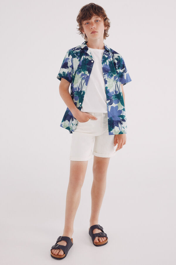 Springfield Kids Bermudas denim rapaz bege