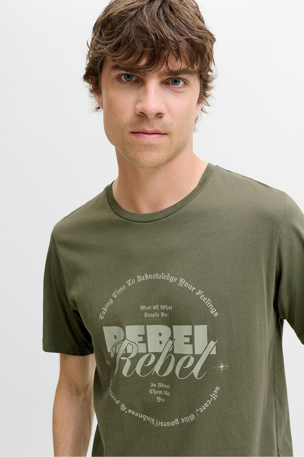 JJ REBEL T-shirt regular fit verde