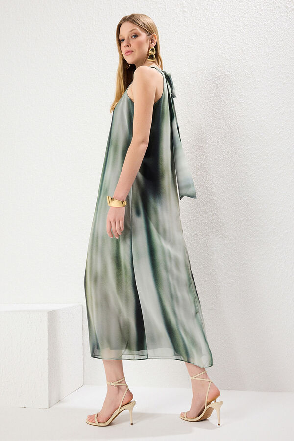 Trendyol Vestido maxi flu&iacute;do verde